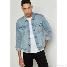 New Levi S Sz 3xl Mens 72334 0232 Light Blue Button Up Jean Denim Trucker Jacket Levis Jeanjacket Casual Trucker Jacket Jacket Style Long Sleeve Flannel