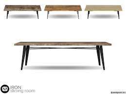 Elegant appearance and selected material: Wondymoon S Iron Dining Table