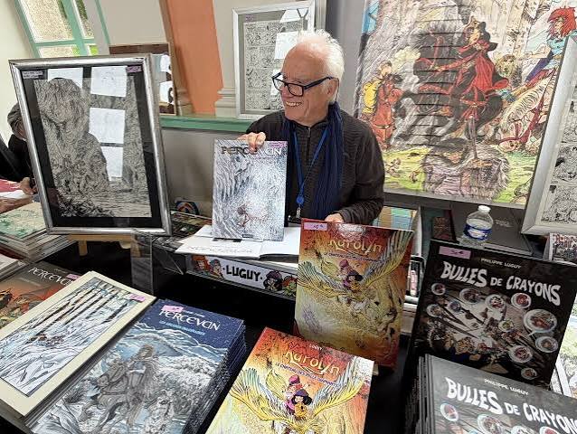 Dessiner, "c'est une bagarre permanente » : rencontre avec Philippe Luguy au festival de la BD à Flamanville