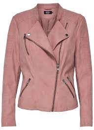 Only Onlava Faux Leather Biker Leer En Leatherlook Ash Rose 15102997 Suede Jacket Women Womens Biker Jacket Pink Biker Jacket