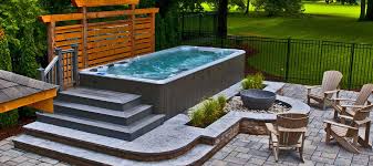 Hydropool Hot Tubs Swim Spas And Accessories Hot Tub Backyard Hot Tub Landscaping Hot Tub Garden