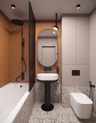 (don't worry — if you need help, schedule a consultation today or visit any lowe's store and we'll assist you.) Stunning Modern Home Designs Under 70 Sqm Bathroom Interior Design Bathroom Design Orange Bathrooms
