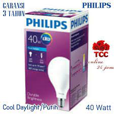 Harga lampu philips led tforce 30w 40w 50w. Philips Lampu Led Bulb 40 Watt 40 W 40w Bohlam Cahaya Putih Original Philips Shopee Indonesia