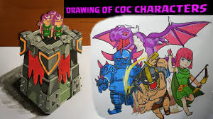 Check spelling or type a new query. Clash Of Clans Drawing Of Characters Youtube