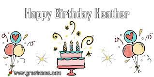 You are the sister of. Happy Birthday Heather Cake Balloon Greet Name