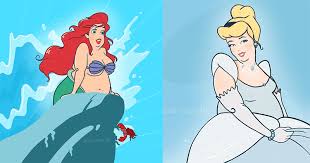 Therefore i have decided to make the ultimate disney character list. Artist Reimagines Plus Size Versions Of Disney Princesses And Not Everyone S Happy