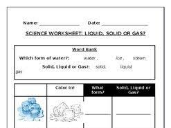 It helps us understand who we are as humans and. Science Worksheets Forms Of Water Worksheet Solid Liquid Or Gas Teaching Resources