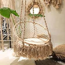 Spell Handmade Macrame Hammock Swing Rattan Hanging Chair Hanging Chair Macrame Hammock Hammock Swing