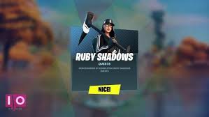 All fortnite shadow ruby quests! Youtuber Entdeckt Eine Neue Methode Um Ruby Shadows Fortnite Skin Auf Mobilgeraten Uber Nvidia Geforce Now Zu Erhalten Moyens I O