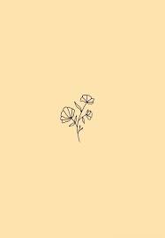 Minimalist Flower Wallpaper Pastel Yellow Background Minimalist Flower Wallpaper P Yellow Aesthetic Pastel Pastel Background Wallpapers Minimalist Wallpaper