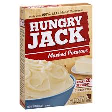 The favorite choice for the term mashed potatoes is 1 cup of. Hungry Jack Instant Mashed Potatoes Shop Pantry Meals At H E B