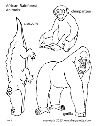 Click here to learn more. Amazon Jungle Or Rainforest Animals Free Printable Templates Coloring Pages Firstpalette Com