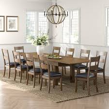 Enormous 11 piece counter set. Farmhouse Rustic Extendable Dining Sets Birch Lane