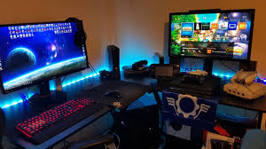 Atlantic gaming original gaming desk. Gaming Setup Ps4 Ideas Novocom Top