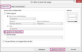 We did not find results for: Inserer Ou Modifier Les Numeros De Diapositive Une Date Ou Un Pied De Page Sur Des Diapositives A L Ecran Powerpoint