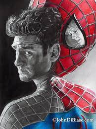 Drawing Print Of Andrew Garfield As Spider Man And Peter Etsy Spiderman Drawing Spiderman Artwork Spiderman