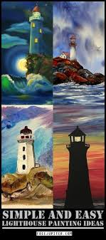 No words of the world could ever describe the wonders of abstract painting ideas for beginners. 25 Simple And Easy Lighthouse Painting Ideas For Beginners Lighthouse Painting Beginner Painting Painting