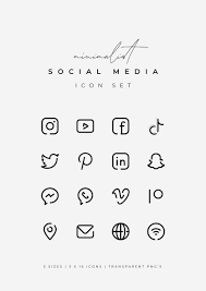Black Social Media Icons Minimalist Social Media Logos Etsy Social Media Icons Snapchat Logo Black Social Media Icons