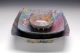 Lana Wilson Bowl Stack 5 X 12 Square 2012 Ceramic Bowls Ceramic Pottery Wilson Art
