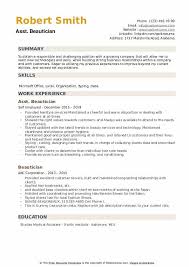 beautician resume samples qwikresume