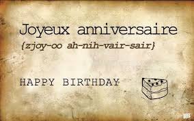 France Happy Birthday Wishes In French Basic French Words With Images Basic French Words