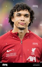 Trent Alexander-Arnold of Liverpool during the UEFA Champions League Final  between Liverpool FC and Real Madrid CF at Stade de France in Saint-Denis,  France