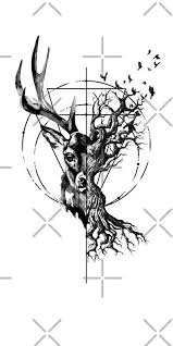 My First Work Uploaded On This Site In My Daily Job I Work For A Company Called Nep In The Netherlands I W Deer Skull Tattoos Deer Tattoo Designs Stag Tattoo