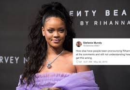 How To Pronounce Rihanna S Name Is Causing An International Debate On Twitter Video Rihanna Name Twitter Video How To Pronounce