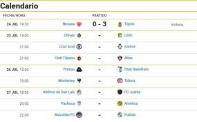 Partidos de futbol en vivo hoy. Fechas Y Horarios De La Jornada 1 De La Liga Mx Mediotiempo