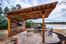 I keep it covered with a canvas cover. Covered Patio Designs Pergola Creekstone Outdoor Living Houston Tx Creekstone Outdoor Living