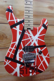 New Evh Striped Series 5150 Electric Guitar Red White And Black W Gigbag Evh Black And Red Red And White Red