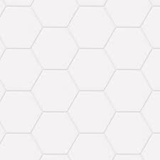 1 1/2 hexagon matte glazed ceramic mosaic. Daltile Semi Gloss White Hexagon 4 In X 4 In Glazed Ceramic Wall Tile 3 Sq Ft Case 010044hexhd1p2 The Home Depot