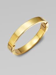 Get the best deals on antique gold bangle bracelet when you shop the largest online selection at ebay.com. Michael Kors Narrow Hinged Bangle Bracelet Goldtone In Metallic Lyst