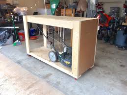 Pin By Kelly Randolph On Garage Lawn Mower Storage Lawn Mower Outdoor Sheds