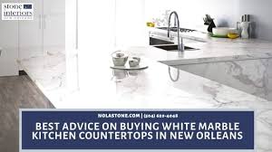 buying white marble kitchen countertops
