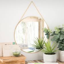 Runder Spiegel Aus Vergoldetem Metall D30 Maisons Du Monde Mirror Metal Mirror Garland Decor
