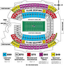 Gillette Stadium Seating Chart New England Patriots