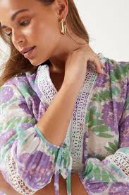 Marc Angelo 3/4 Sleeve Blouse Lilac MA42249