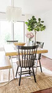 The color of the table and chair is dark brown. Modern Farmhouse Dining Room Reveal Interior Design Ideas On A Budget