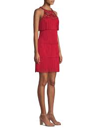 Aidan Mattox Tiered Cocktail Dress Red 8 Red Cocktail Dress Womens Dress Suits Dresses