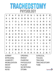 Maybe you would like to learn more about one of these? Tracheostomy Physiology Word Search Puzzle Large Print American Home Health S Blog
