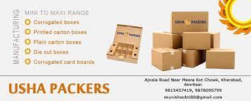 usha packers is the corrugated box manufacturer in amritsar punjab it also known as printed boxes man card manufacturers kraft paper ziplock bags
