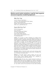 Was founded in year 1992 with a collaboration with mr. Pdf Mobile Social Media Marketing A Partial Least Squares Structural Equation Modelling Approach
