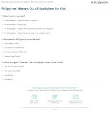 What is the first disney animated movie? Philippines History Quiz Worksheet For Kids Study Com