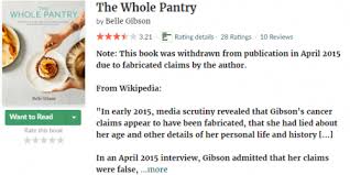 Belle's book was pulled from shelves the same month, with penguin publicly acknowledging that they. Belle Gibson Bs Nutrition Blogger Busted For Scamming Followers With Fake Brain Cancer Bullshido