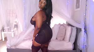 Ebony Goddess Marley Destroys Black Stockings