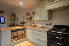 Robust and durable, our solid kitchen worktops give you an affordable luxury look and are practical for daily use. Gorgeous Light Green Grey Kitchen With Oak Worktops And Oak Shelves Kitchen Redecorating Grey Kitchen Designs Open Plan Kitchen Diner