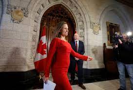 The honourable chrystia freeland, canada's deputy prime minister, and. Chrystia Freeland Trudeau S First Star Candidate Becomes His Brand Ambassador Cbc News