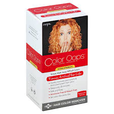 Original is a better formulation for hair color which is not very dark, and which was used in the past 48 hours. Color Oops Extra Strength Hair Color Remover Shop Hair Color At H E B