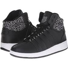 Black And White Leopard Print Tennis Shoes K Swiss Classic Vn Mid Black White Leopard Women S Tennis Shoes 30 Liked On Polyvore Featur Womens Tennis Shoes Black Lace Up Shoes Black Athletic Shoes